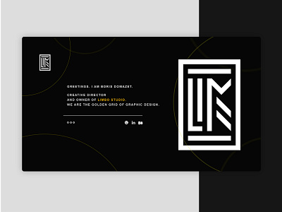 Limbo Studio brand design graphic graphic design landing page logo ui ux webdesign website website design