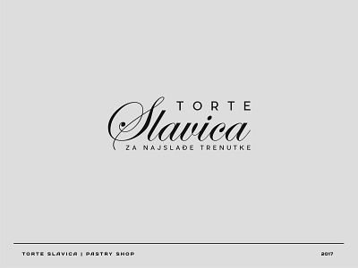 Torte Slavica brand branding cake design graphic graphic design logo pastry pastry shop stationary sweet vector