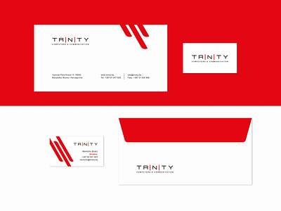 Trinity brand branding color design graphic graphic design grid logo stationary technology vector