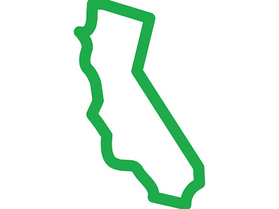 California california icon illustration location map