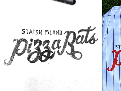 Pizza Rats rebrand baseball logo minor league ny pizza rats rebrand sketch staten