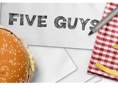 Five Guys authenticity burger design five guys food logo marketing restaurant