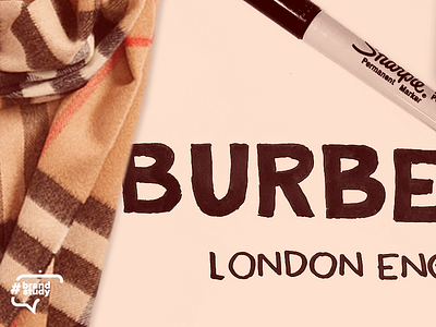 #brandstudy: Burberry brand branding burberry clothing fashion identity logo sketch