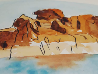 Camel Rock Watercolor