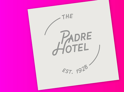 Padre Hotel badge bakersfield hotel iconography type