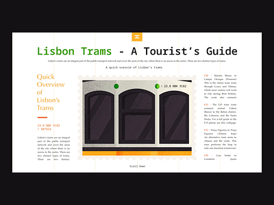 Lisbon's Tram - Web animation color design illustration ui ux vector web