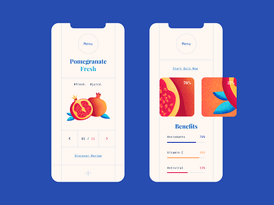 Pomegranate Benefits - Mobile Design