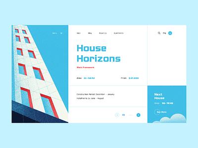 Development Company - Inner Page building color design illustration ui ux vector web