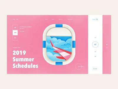 Plan Your Trip color design hotel illustration plane summer ticket trip ui ux vector web