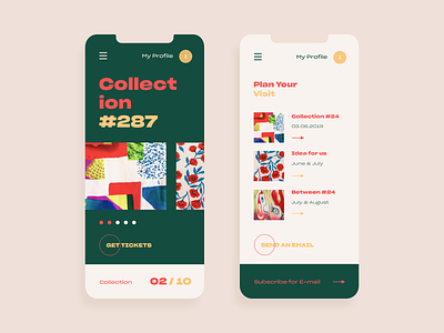 Pattern Collection color design floral mobile pattern ui ux vector web