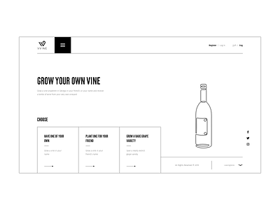 VVINE - Grow your own vine animation color design illustration ui ux vector vine vineyards vvine web wine