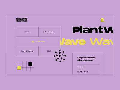 Layout #3 / Music of Plants after effects animation color design flat georgia landing music plantwave sound ui vector web
