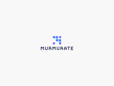 murmurate group icon links logo logomark minimal network nodes online vector