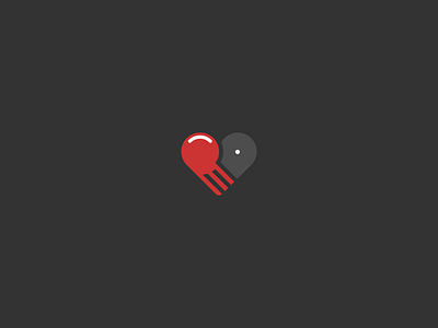 Boxing Lover boxing design grid logo heart icon illustration logo logomark love minimal red vector