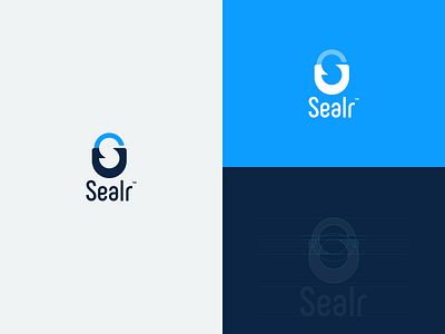 sealr design icon illustration lock logo logomark media minimal photo secure vector verification