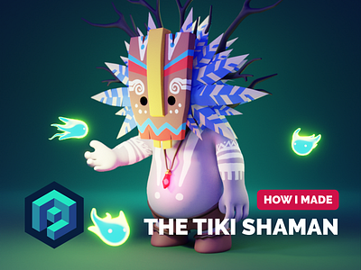 Tiki Shaman Tutorial 3d 3d character 3d character modeling blender illustration render tutorial