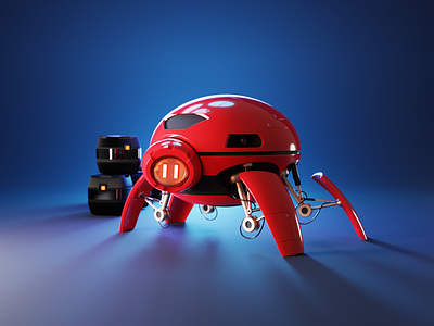 Beetle Bot 3d 3d character blender character illustration render robot robot design robots