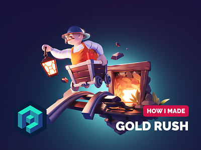 Gold Rush Tutorial 3d 3d character blender character character illustration characterdesign illustration render tutorial