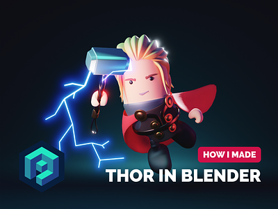 Thor Tutorial 3d 3d character blender character character design illustration marvel render thor tutorial