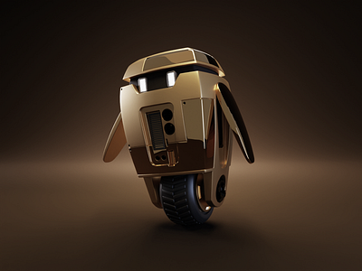 Now in Gold and Midnight Green! 3d blender bot gold illustration midnight green product render render robot space gray