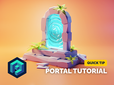 Portal Environment Tutorial 3d 3d environment blender diorama environment fantasy environment illustration render tutorial