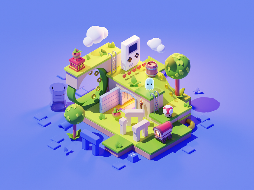 Game World by Roman Klčo on Dribbble