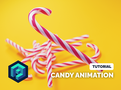 Candy Animation Tutorial 3d animation blender candy cane illustration render tutorial xmas