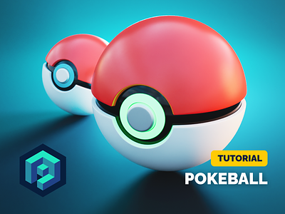 Pokeball Tutorial 3d blender design diorama illustration pokeball render tutorial