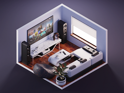 Gaming Room Designs Themes Templates And Downloadable Graphic Elements On Dribbble