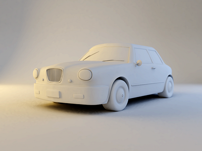 Cartoon Car {WIP} 3d blender car cartoon city coupe design illustration model old render veteran