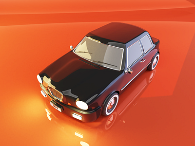 The new shot size is awesome 3d automotive blender car cartoon design glossy illustration pbr render wheels