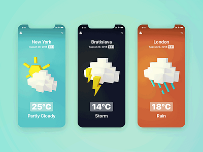 Animated Weather UI