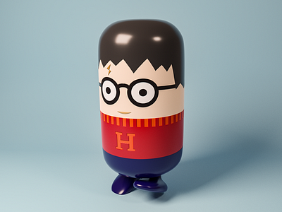 Harry ✨🏰🧙‍♂️ 3d blender book character design harry harrypotter illustration model render