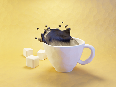 Need Energy? 3d blender clay claydoh coffee design energy illustration model plasticine render