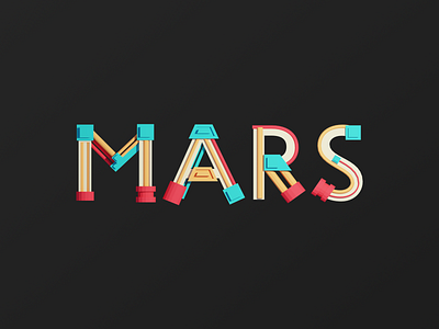 M.A.R.S. Coming Soon 3d blender branding design illustration isometric logo low poly lowpoly lowpolyart mars render space spacex