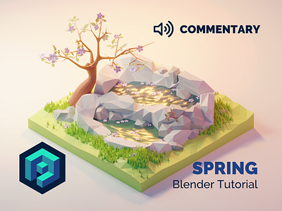 Spring Blender 2.8 Tutorial with Commentary