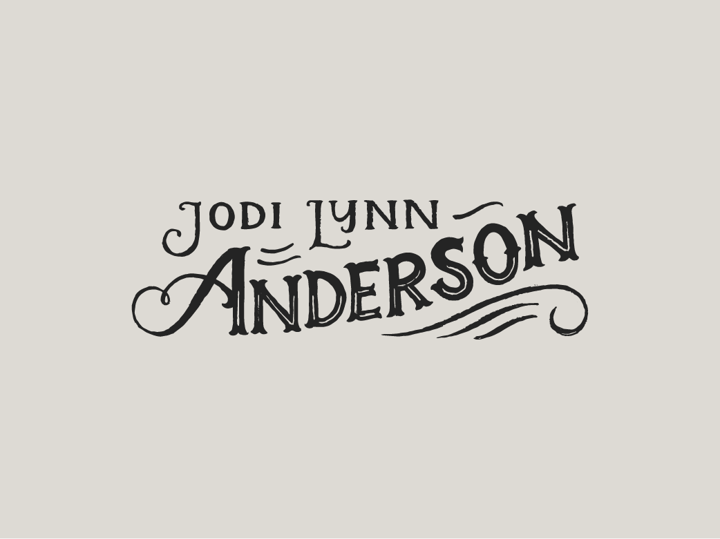 Hand Lettered Logo For Author Jodi Lynn Anderson By Fabiana Di