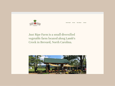 Website design for local farm