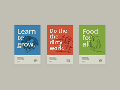 Bountiful Cities Poster Concepts agriculture campaign illustration layout nonprofit poster design posters sustainability