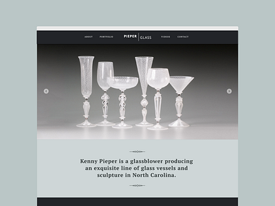 Pieper Glass Website Design