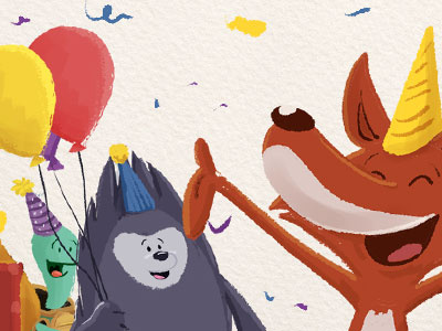 Party Animals book children illustration interactive