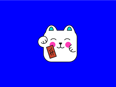 Character for Hokku restaurant 2dillustration branding cat character illustration japan logo vector