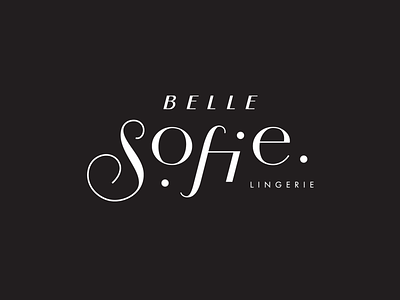 Belle Sofie lingerie brand branding custom lettering lingerie logo logotype type typogaphy underwear vector