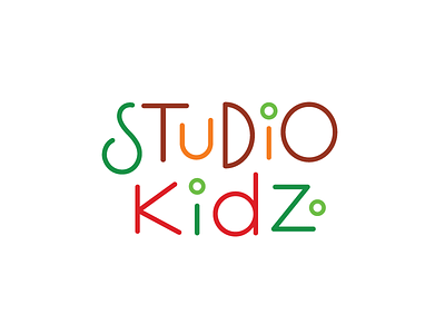 Studio Kidz brand design kids lettering logo logotype school typelogo