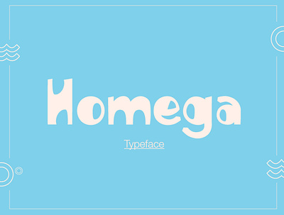Homega - Typeface branding design graphicdesign illustration photography
