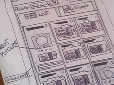 Wireframe mobile