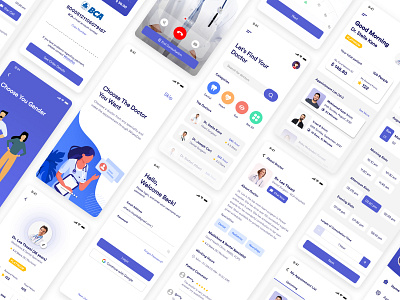 Per Medical'an app branding clean clinic concept design doctor doctor appointment health healthcare hospital interface medical medicine minimal minimalist mobile patient app ui ux