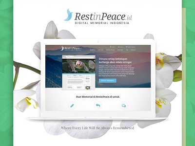 Rest in Peace 🕊 branding design landing logo minimal page restinpeace rip service ui ux web web deisgn website