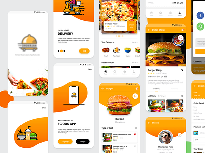 Foods delivery trial app by Mokhamad Fazal on Dribbble