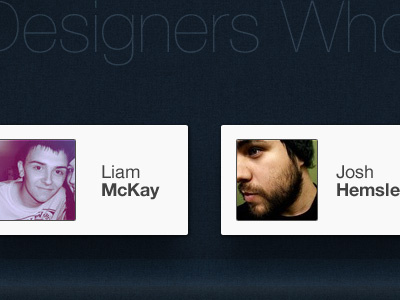 Designers Who Inspire Me design josh hemsley liam mckay tobias van schneider wendell fernandes